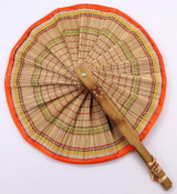 Bamboo Hand Fan With Cloth Cover