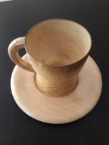Bamboo Cup Plate Set